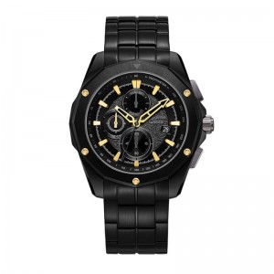 Alexandre Christie AC 6663 Black Gold Steel MCBGBBA